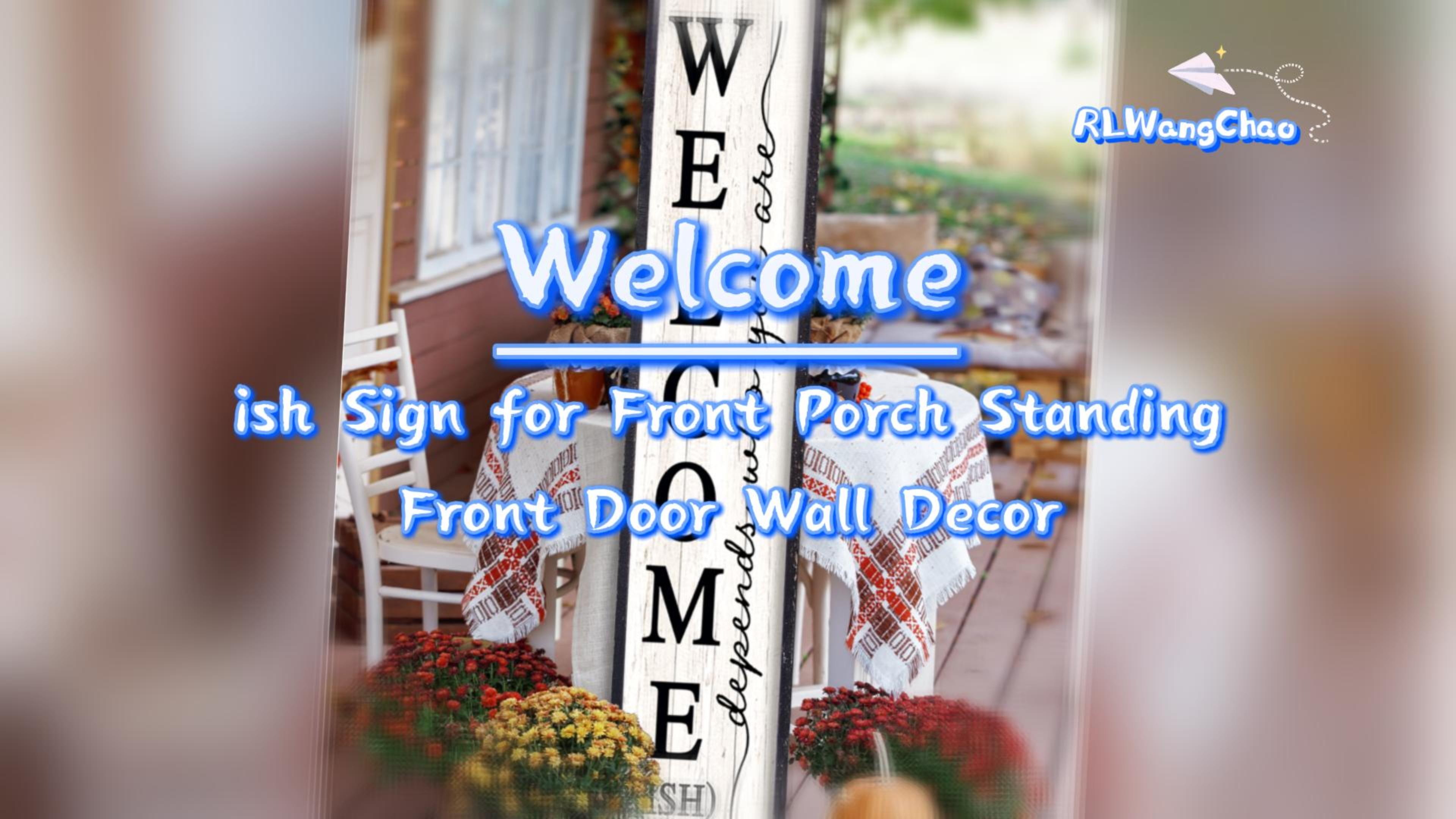 Amazon.com : Welcome-ish Sign for Front Porch Standing 45